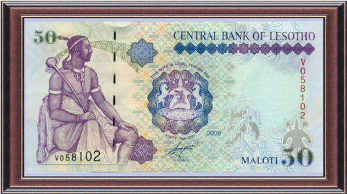 Notaphily 2: Lesotho LS45, 50 Maloti, Pick 17e, 2009 - Unc