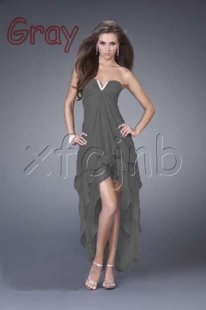 Dark grey hi-lo dress size 12