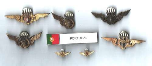 Portugal Para Wing Badges - pins in tact