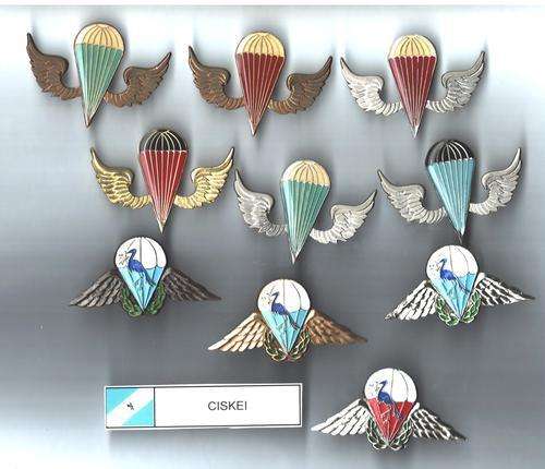 Ciskei Para Wing Collection - all pins intact