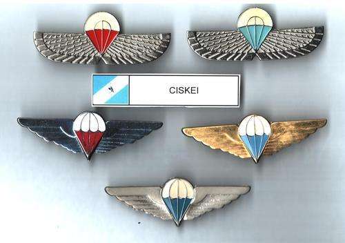 Ciskei Para Wing Collection 2nd - all pins intact