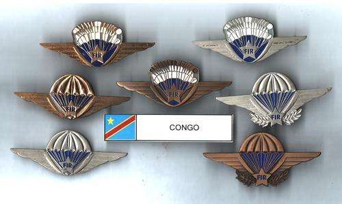 Congo Para Wing Collection - assorted qualification wings - all pins intact