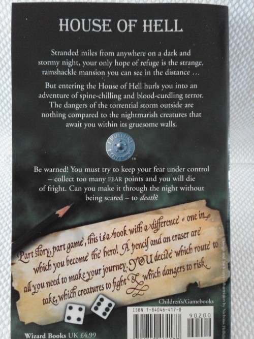 A FIGHTING FANTASY GAMEBOOK - HOUSE OF HELL