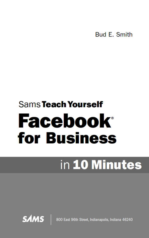TEACH YOURSELF FACEBOOK FOR BUSINESS IN 10 MINUTES - EBOOK