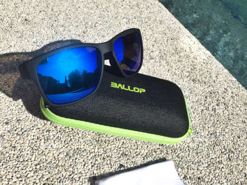 *In Stock* Ballop Blue Mirror, Black Framed PC Lens Sunglasses Imported- made in Korea