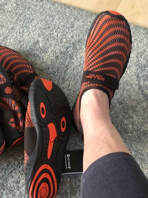 Discounted! Orange & Brown Unisex Ballop Skin Shoes  Gym | Flexible | Aqua| Various sizes