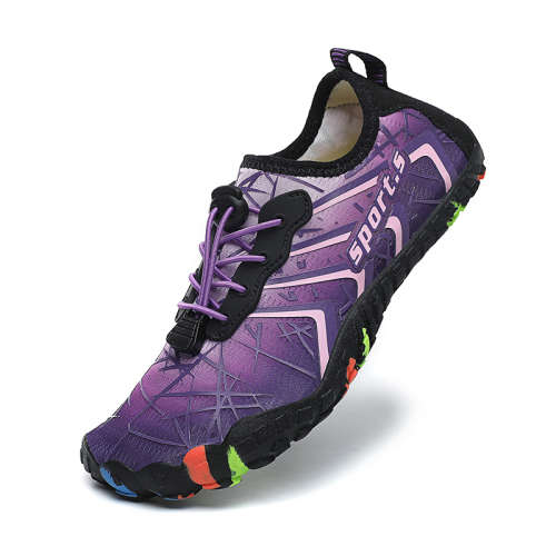 Gradient Purple Aqua / beach barefoot shoes Various Sizes