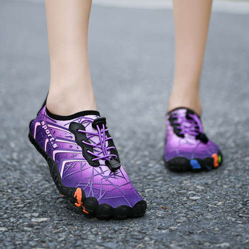 Gradient Purple Aqua / beach barefoot shoes Various Sizes