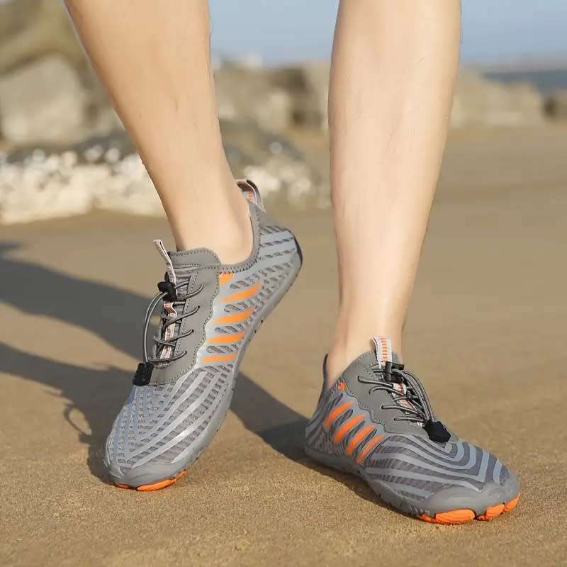 Lightweight barefoot feel Aqua Shoes Various sizes Grey Lace Up