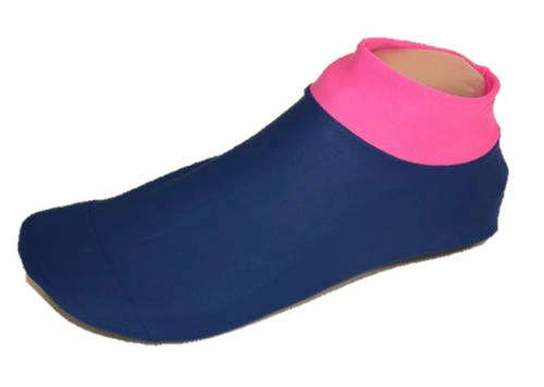 Pink and blue Aqua /Airline Socks/ Swim Sox /Beach Socks (Size  3xl) 7-8uk