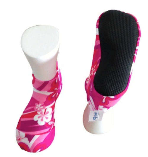 Kids Pattern Pink Aqua/Airline Socks/ Swim Sox (Size XS to L)