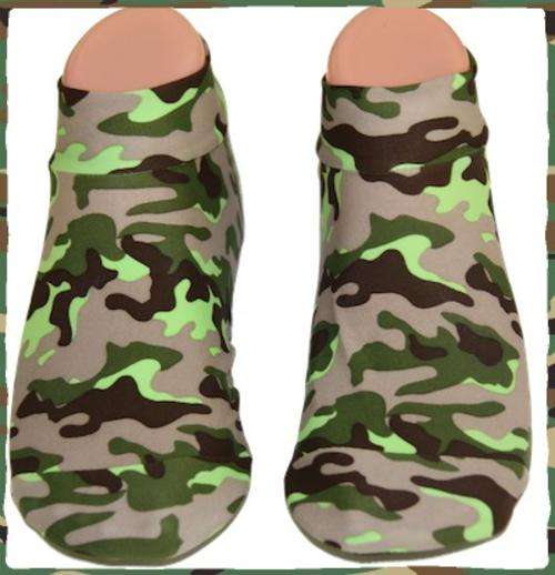 Kids Camo  Aqua /Airline Socks/ Swim Sox / Beach Socks (Size  S) 9-10uk