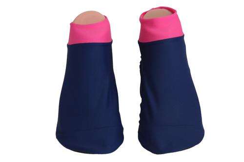 Pink and blue Aqua /Airline Socks/ Swim Sox /Beach Socks (Size  3xl) 7-8uk