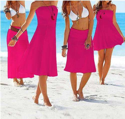 Rose Pink 3Way Beach Dress Size S/M (8-10)