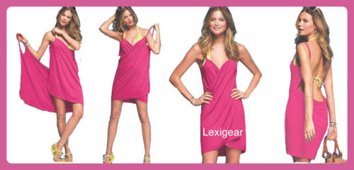 PInk Cotton Beach Wrap Dresses Costume Cover  (Size S/M)