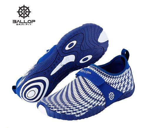 Navy &White Unisex Ballop Skin Shoes  Gym | Flexible | Aqua| Size 4~5.5 inner sole 240mm