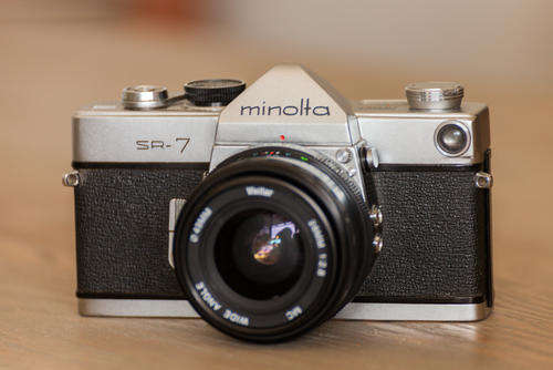 Minolta SR-7 Film Camera + Vivitar 28mm f2.8 Prime lens