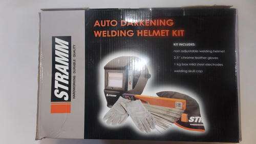 STRAMM auto darkening Welding Helmet kit - never been used, still in box