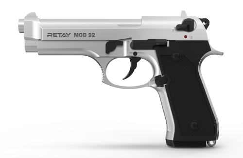 Retay Mod 92 Chrome Baretta Blank Gun