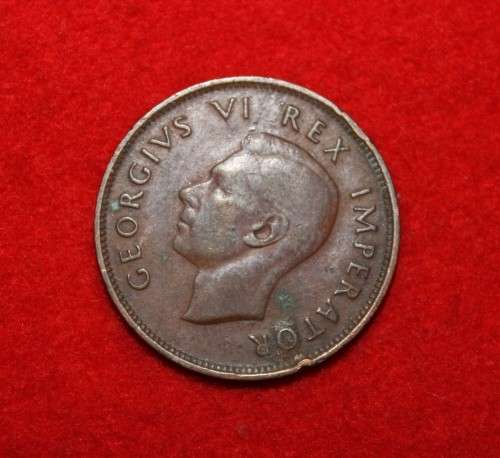 1943 1/2 Penny. Union of South Africa