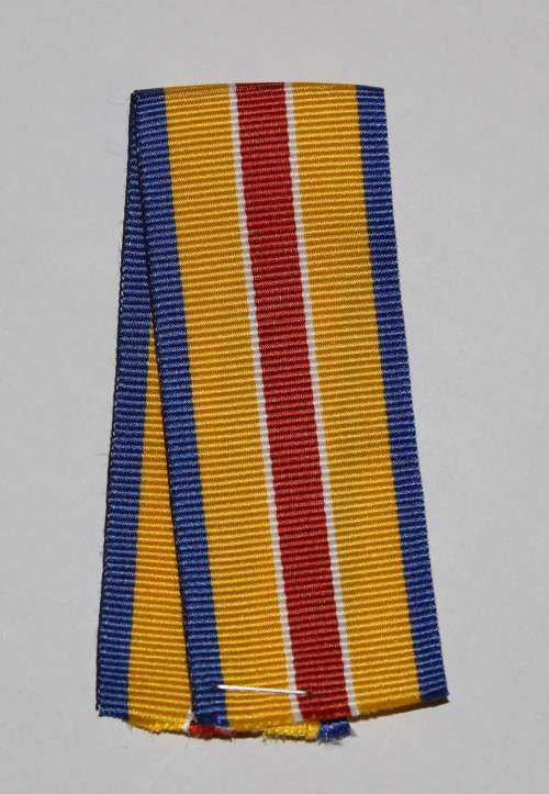 South African Service Medal Ribbon. Full Size