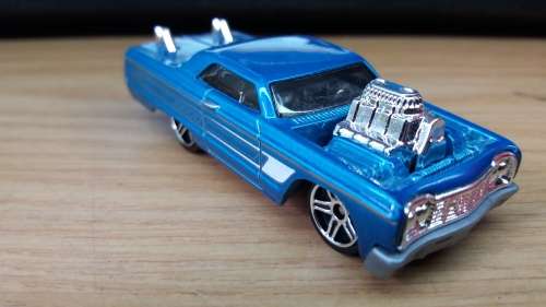 Hotwheels: `64 Chevy Impala Blue