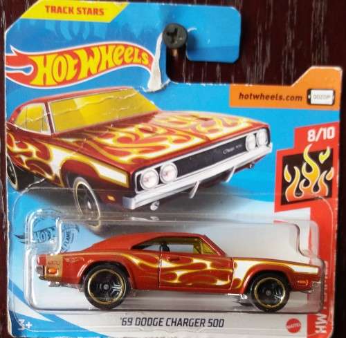 Hotwheels: 69 Dodge Charger 500 (2020 HW Flames)
