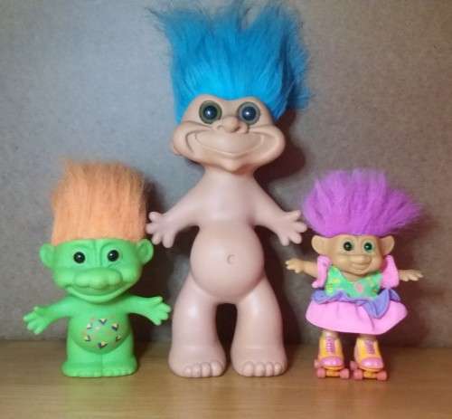 Troll Dolls: Rare 1980s / 1990s Retro, Vintage Trolls Lot 3