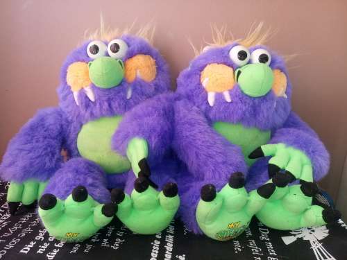 Plush Toy: 2x Vintage My Monster Buddies - Collectibles