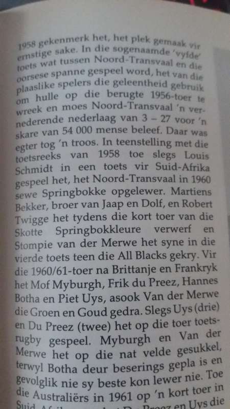 Books: Afrikaans: Noord-Transvaal Rugby (50 Jaar se geskiedenis Rugby Unie)