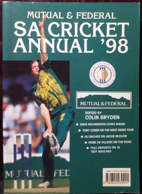 SA Cricket Annual `98 - Mutual & Federal (Colin Bryden)