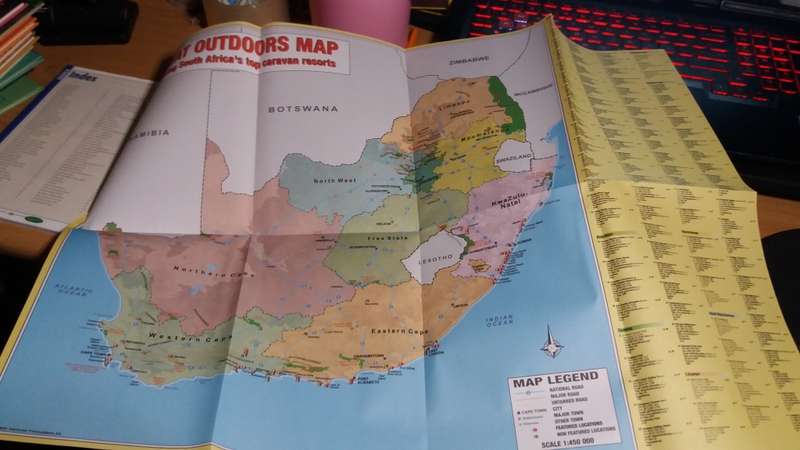The Great Outdoors Guide + Map of South Africa (2005 Edition) (Scale 1:450 000)