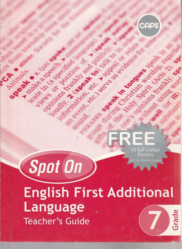 English First Additional Language Grade 7 (Teacher`s Guide)