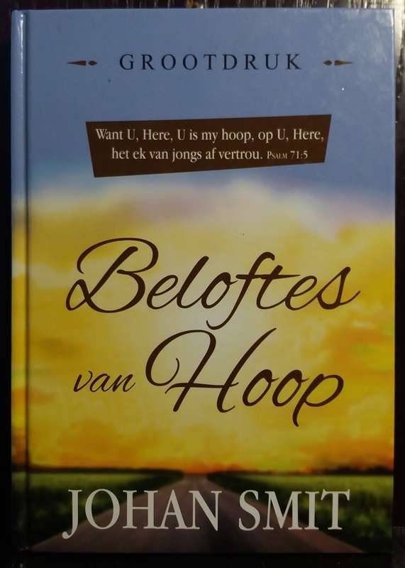 Beloftes van hoop - Johan Smit (Like New)