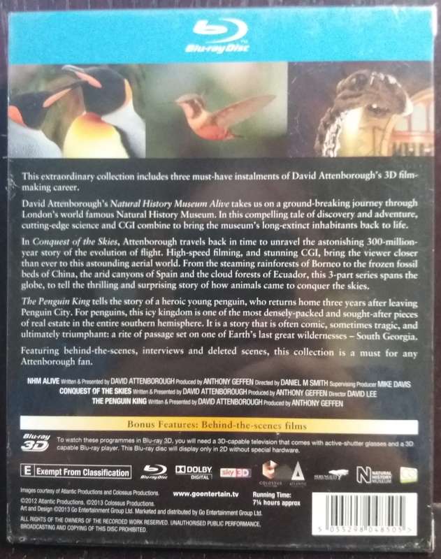 The 3D Collection Vol. 2 (Blu-Ray Disc) - David Attenborough (New)