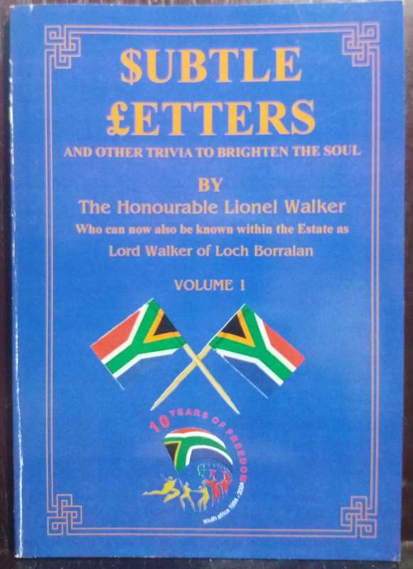Subtle Letters - Lionel Walker (Paperback)