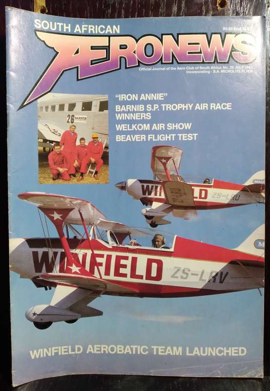 40x South African Aeronews Magazines from 1980`s (Great collection for any Pilot Hangar)
