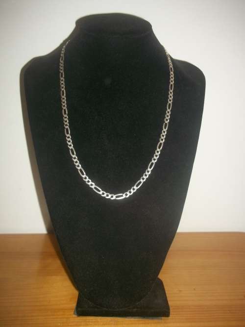 *** Stunning Mens 925 Solid Sterling Silver Figaro Chain - Made in Italy!!***