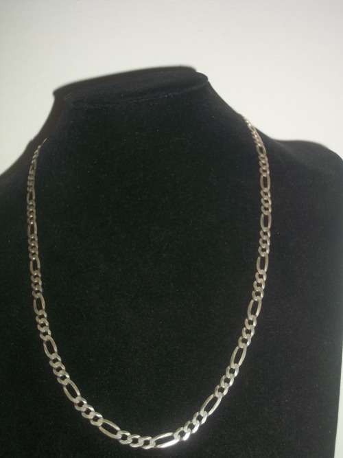 *** Stunning Mens 925 Solid Sterling Silver Figaro Chain - Made in Italy!!***