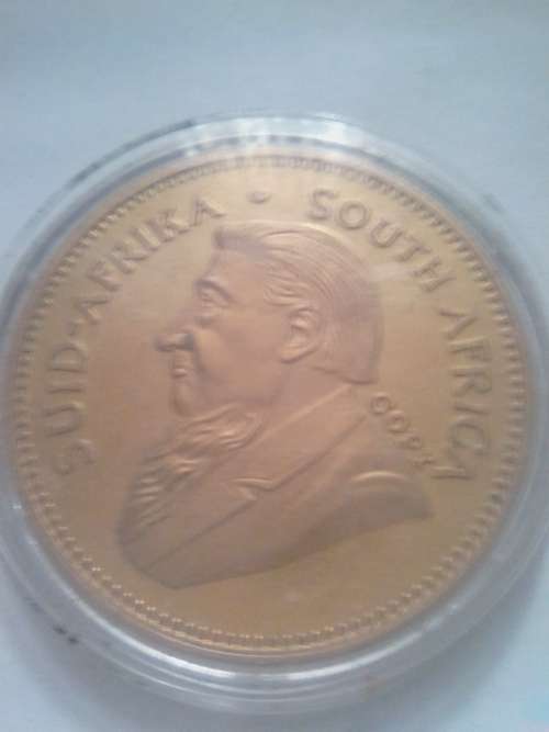 *** 1oz 2012 KRUGERRAND MEDALLION *** REPLICA w/ COPY STAMP ~ NICE FOR DISPLAY  ***