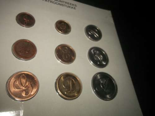 SA MINT UNC 1989 NO DENOMINATION PATTERN SET `T38`