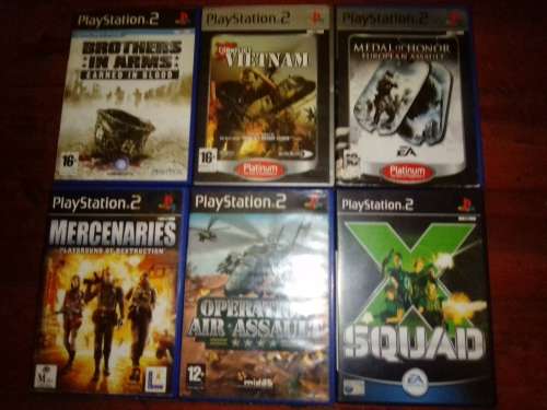 ***  MILITARY/FPS GAMES BUNDLE FOR PS2  ~  BID PER GAME TO TAKE ALL 6 ***