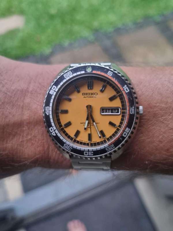 Rare Collectable Watches Seiko 7006 8030 Rally Diver Orange dial serviced and all original was listed for 11 000.00 on 19 Dec at 21 14 by Sweep Seconds in Balito Tongaat ID 602189135