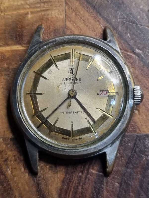 Vintage Burgana Mechanical watch (Working)