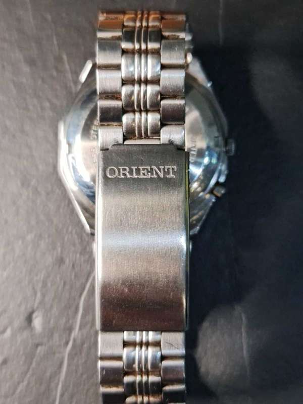 Stunning Vintage Orient 3 Star Blue dial automatic in near new condition.