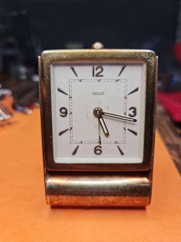 Vintage Jaeger LeCoultre 8 Day Travel Clock