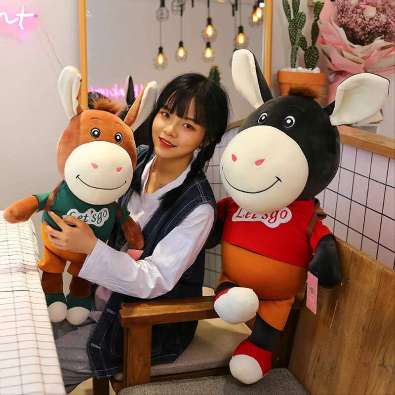 Cute Donkey Plush Toy For Kids 65 cm Tall