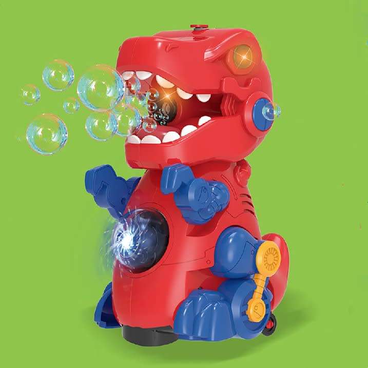 Electric Dinosaur Bubble Machine Music Lighting Toys Bubble Machine (50ml)