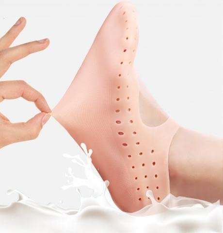 Two Pairs Of Silicone Feet Moisturizing Socks-Care Foot Socks