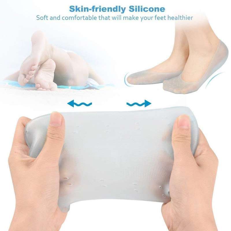 Two Pairs Of Silicone Feet Moisturizing Socks-Care Foot Socks